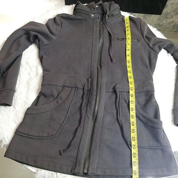 Forever 21 Grey Hoodie Sweater size S - Picture 4 of 11